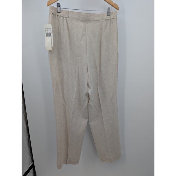 Stephanie K Linen Blend Vest & Pants Set Size 18 XL VTG NWT Beige Outfit Y2K 90s - Picture 5 of 10
